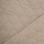 Tissu matelassé molletonné Losanges arrondis Alma, beige