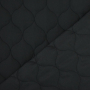 Tissu matelassé molletonné losanges Alma, noir