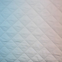 Tissu matelassé molletonné losanges Color Mix, bleu clair