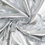 Doorgestikte stof Embossed Drops, zilverkleurig