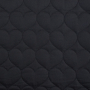 Tissu matelassé molletonné Coeurs Glitter Hearts, noir