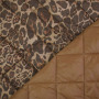 Gewatteerde stof luipaard, bruin