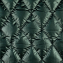 Doorgestikte stof metallic, donkergroen
