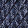 Tissu matelassé molletonné losanges effet métallique, bleu marine