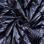 Tissu matelassé molletonné losanges effet métallique, bleu marine