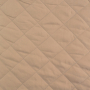 Tissu matelassé envers fausse fourrure, beige