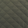 Tissu matelassé envers fausse fourrure, vert olive
