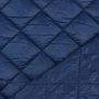 Doorgestikte stof geruit, donkerblauw