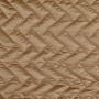 Tissu matelassé molletonné Rectangles, marron clair