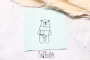 Stickdatei beemybear Bear Cozy Winter, german