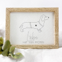 Fichier modèle broderie Un amour de chien Teckel Beemybear