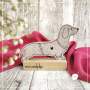 Fichier modèle broderie Un amour de chien Teckel Beemybear