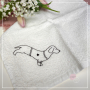 Fichier modèle broderie Un amour de chien Teckel Beemybear