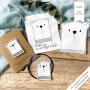 Fichier modèle broderie Ours polaire - petite troupe Beemybear