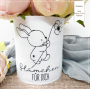 Fichier modèle broderie Lapin et fleurs Beemybear