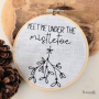 Stickdatei beemybear Mistletoe, german