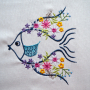 Fichier modèle broderie broderie Poisson Boho Fadenstark