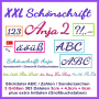 Stickdatei Rock Queen ABC Anja 2 XXL Schönschrift