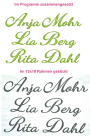 Fichier modèle broderie Lettres abécédaire Anja Rock Queen