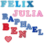Fichier modèle broderie Lettres abécédaire Jan Rock Queen