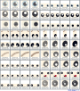 Fichier modèle broderie Yeux kit 2 Rock Queen