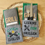 Stickdatei Rock Queen Griller Bestecktaschen ITH Griller