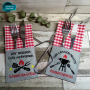 Stickdatei Rock Queen Griller Bestecktaschen ITH Griller