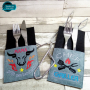 Stickdatei Rock Queen Griller Bestecktaschen ITH Griller