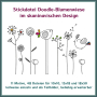 Stickdatei Rock Queen Blumenwiese Doodle