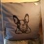 Stickdatei Rock Queen Boston Terrier - Französische Bulldogge