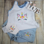 Stickdatei Rock Queen Einhorn Geburtstagsset A
