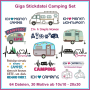 Stickdatei Rock Queen Giga Camping Set, german