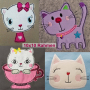 Stickdatei Rock Queen Giga Set Katzen