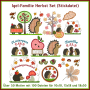 Stickdatei Rock Queen Igel-Familie