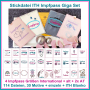 Stickdatei Rock Queen Impfpass Giga Set XXL