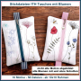 Stickdatei Rock Queen ITH Taschen mit Blumen, german