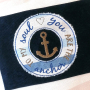 Borduurbestand Rock Queen Leben am Meer, Duits