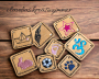 Stickdatei Rock Queen Leder Icons Set 5