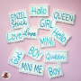 Stickdatei Rock Queen Mini Leather Label