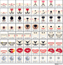 Fichier modèle broderie Bouche & nez Rock Queen