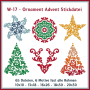 Stickdatei Rock Queen Ornamente W17