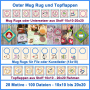 Stickdatei Rock Queen Oster Mug Rug und Topflappen