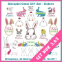 Stickdatei Rock Queen Oster-Set Frohe Ostern