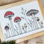 Fichier modèle broderie Champignons Rock Queen