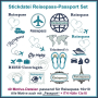 Stickdatei Rock Queen Reisepass