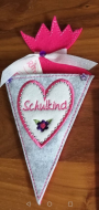 Fichier modèle broderie Écolier Rock Queen