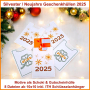Borduurbestand Rock Queen Silvester / Neujahrs Geschenkhüllen 2025, Duits