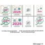 Borduurbestand Rock Queen Silvester / Neujahrs Geschenkhüllen 2025, Duits
