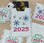 Borduurbestand Rock Queen Silvester / Neujahrs Geschenkhüllen 2025, Duits