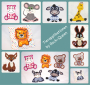 Stickdatei Rock Queen Tier-Applikations Set